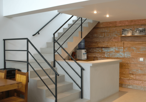 Corrimão e guarda corpo